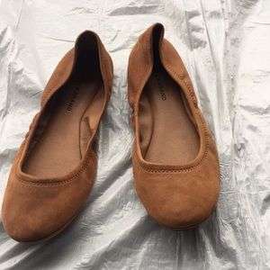 Lucky brand tan suede flats
